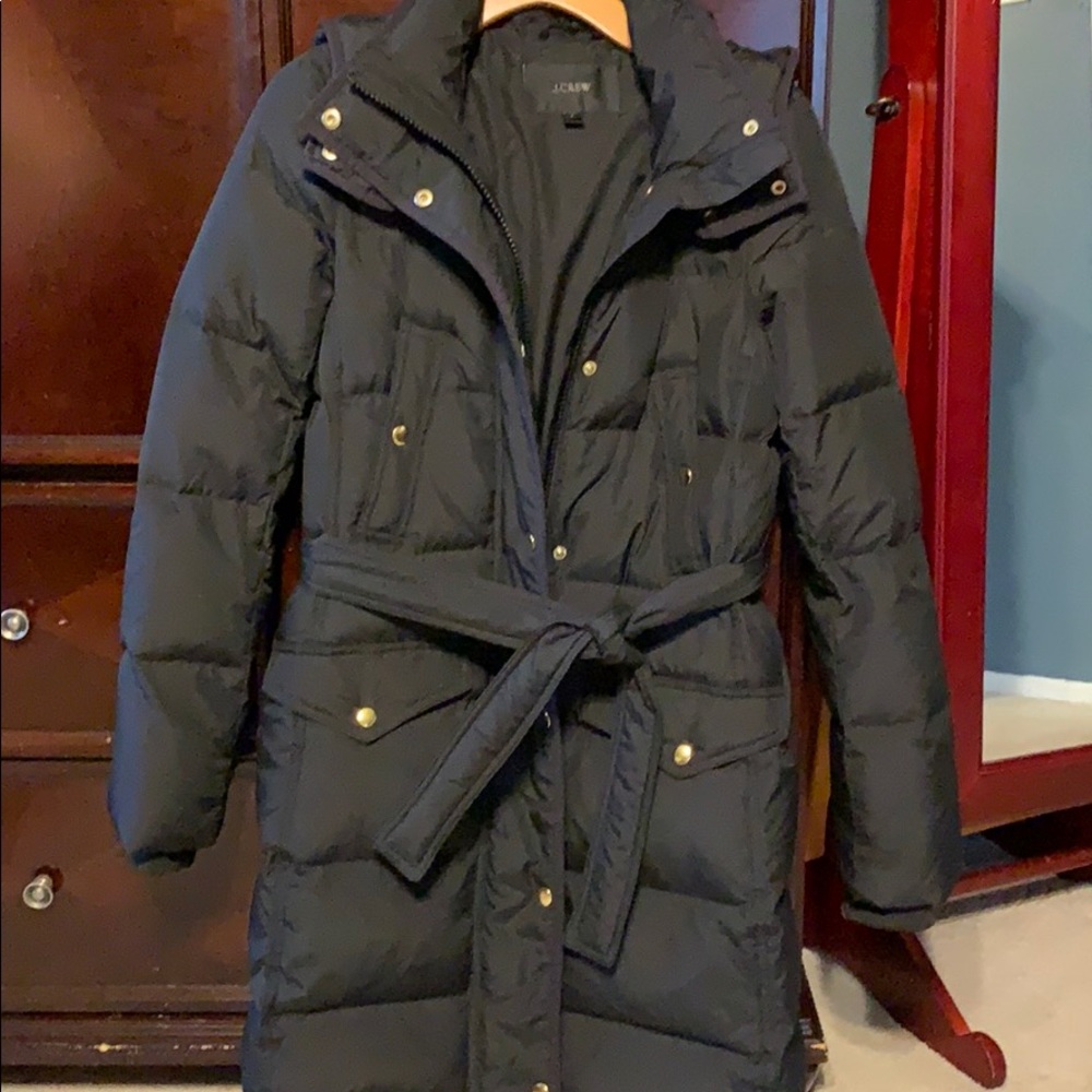Jcrew Wintress Puffer Coat Black Small